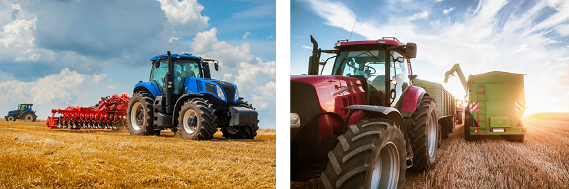 farm-safety-around-tractors-and-combine-harvester-image